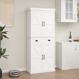 71" Kitchen Pantry Storage Cabinet with 4 Doors,1 Drawer, 2 Adjustable Shelves, 85094334