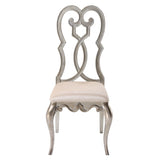 Ivory and Antique Champagne Side Chairs B062P182705