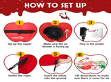 6.9 FT Lighted Christmas Inflatable Decoration, Inflatable Five Christmas Balls, Funny Blow Up Yard 92958187