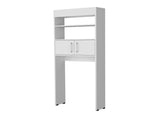 Bisbee 2-Door Over-the-Toilet Bathroom Storage Cabinet Shelf, White B128P287527