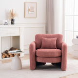 Round Corner Modern Dining Chair - Stylish Single Seat for Modern Spaces Red W3206P298325