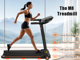 NEW Treadmills for Home, 2.5HP Quiet Folding Treadmill with Heart Rate Sensor, 300lbs Weight N728P266573A