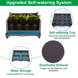 Raised Garden Bed Planter for Outdoor Plants Plastic Planters Box Elevated Garden Boxes Plant Pots 09165596