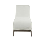 Salena Beige Fabric & Gray Finish Patio Sun Lounge B2726P265738