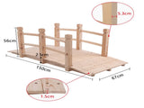 Arch Bridge Small Wooden Bridge Courtyard Outdoor Anticorrosive Wood Landscape Bridge Burlywood 67563764