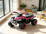 Pink Non-Electric Toddler Ride-On Push Car Foot-to-Floor Sliding Ride Racer ATV Toy with Music & 26467165
