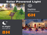 2Pack Solar Christmas Tree Lights 37.4in - 100 LED 4 Colors 8 Modes, IP44 Waterproof Outdoor Pathway 66699131