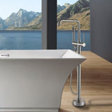 ZNTS Freestanding Bathtub Faucet with Hand Shower W1533122433