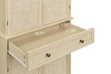 ZNTS 4 Door Cabinet with 1 Drawer, with 4 Adjustable Inner Shelves, Storage Cabinet W68894703