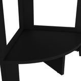 Gisela Corner Shelf With Three Shelves, Black B128P237171
