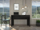 ZNTS Black Wengue 1-Drawer Computer Desk B06280446