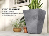 Set of 3 Plastic Flower Pots 02384449