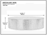 Round Coffee Table side Table for Living Room Fully Assembled Black W87649643