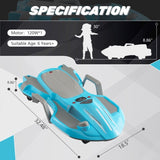Electric Kids Racing Car with Music and Lights, Blue W2181P202380