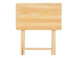 Rubberwood Folding TV Tray Table, Natural 70136092