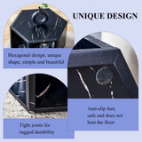Hexagonal MDF coffee table, characteristic pattern stickers, multi-hole design to give more storage W1151P200321