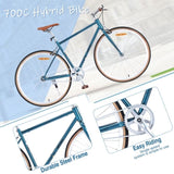 Single Speed Retro style 700C Road Bike For men women's City Bicycle,Steel Frame W1019P175590