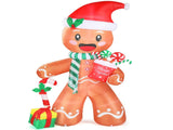 7.9 FT Lighted Christmas Inflatable Decoration, Inflatable Gingerbread Man Outdoor Decoration, Funny 81761371