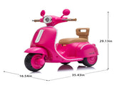 12V Kids Ride On Electric Scooter w/Bright Headlights&ColorChasing LED Light Strips,Easy FootPedal W1578P536313