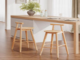 Grove Indoor Rubberwood Barstool, Natural Finished, Set of 2 N775P336231N