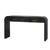 ZNTS Unique Retro Silhouette Console Table with Open Style, Two Top Drawers for Entrance, Dinning Room, 00491341