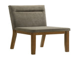 2pc Plush Tailored Side Chairs Upholstered Refined Neutral Gray Fabric Stylish Channel Tufted B011P588625