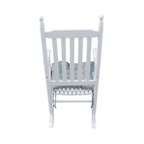 wooden porch rocker chair WHITE, without mat W49520605