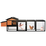 Wooden Chicken Coop, Large Outdoor Hen House with Nesting Box Poultry Cage, Rabbit Hutch Bunny Cage W2326P327190