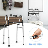 Heavy-Duty Rolling Walker , 2 Modes, 1-Click Fold 08344865
