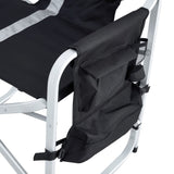 1-piece Padded Folding Outdoor Chair with Side Table and Storage Pockets,Lightweight Oversized 28569844