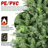 Artificial 6ft Green Christmas Tree with 1339PVC/Hard Needle Mixed Branch Tips, memory wireiron 65126189