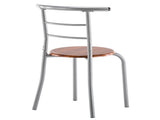 Brown Wood Grain PVC Breakfast Table 53152587