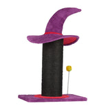 Wizard Hat Cat Scratching Post with Spring Ball Toy for Indoor Cats, Halloween Spooky Cat Scratcher, 45906745