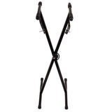 X-type Keyboard Stand Adjustable Folding Piano Bench Stool Seat Black 89029603