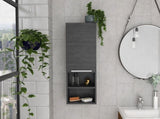 Smokey Oak Rectangle 2-Shelf Medicine Cabinet B06280582