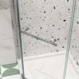Pivot shower door, with 1/4" tempered glass , 34.75 in. x 72 in. Frameless Neo-Angle Pivot Shower W2122131072