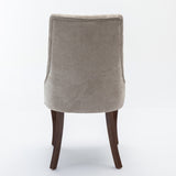 Rayon Cloth Flocking Linen Dining Chairs Channel Kitchen Dinner Chair Comfy Fabric Upholstered W1143P151492