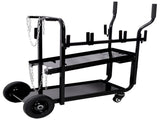 Heavy Duty 2-Tier Rolling Welding Cart Portable Storage Trolley with Wheels for MIG TIG ARC W465P409157