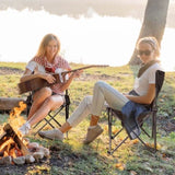 4 Pack Folding Chairs with Carrying Bag, Lawn Chairs Camp Chair Beach Chair Portable Folding 05771234
