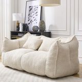 Soft beanbag chair with high resilience foam core for two people. The comfortable square recliner W1996P252271