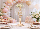 10PCS 21.65" Tall Crystal Wedding Centerpiece, Floral Display Rack for Wedding Table, Dinner Party & 51998312