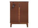 Curio Cabinet Lighted Curio Diapaly Cabinet with Adjustable Shelves and Mirrored Back Panel, 28760961