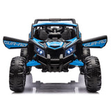 ZNTS 12V Ride On Car with Remote Control,UTV ride on for kid,3-Point Safety Harness, Music Player 08051332