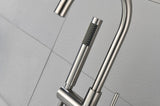 Floor Mounted Tub Faucet High Flow Freestanding Tub Filler Faucet with Handheld Shower Head and W2287P264023