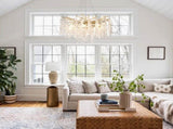 8-Light Chandelier Grape Crystal Ceiling Lamp, 8-Lights Modern Farmhouse Ceiling Ceiling Hanging W5008P466526