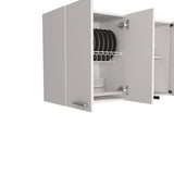 Yuma 150" Wall Cabinet, Two Close Cabinets, Two Open Shelves B128P148995
