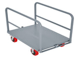 Steel Panel Truck, Heavy Duty Drywall Cart Lumber Cart Platform Truck Flat Cart, 2000lbs, 6" Swivel 09757177