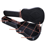 ZNTS Guitar Hard Case for Acoustic Guitar made of hard plywood wrapped in PU leather（No shipment on 15414695