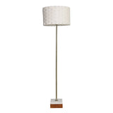 Minimalist Floor Lamp, Slim Standing Light with Neutral Shade for Contemporary Living Room & Bedroom B183P315095