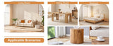 The cylindrical table with its patterned design can be easily integrated into a variety of interior W1512P366006